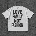 T-shirt - Love Family Not Fashion White