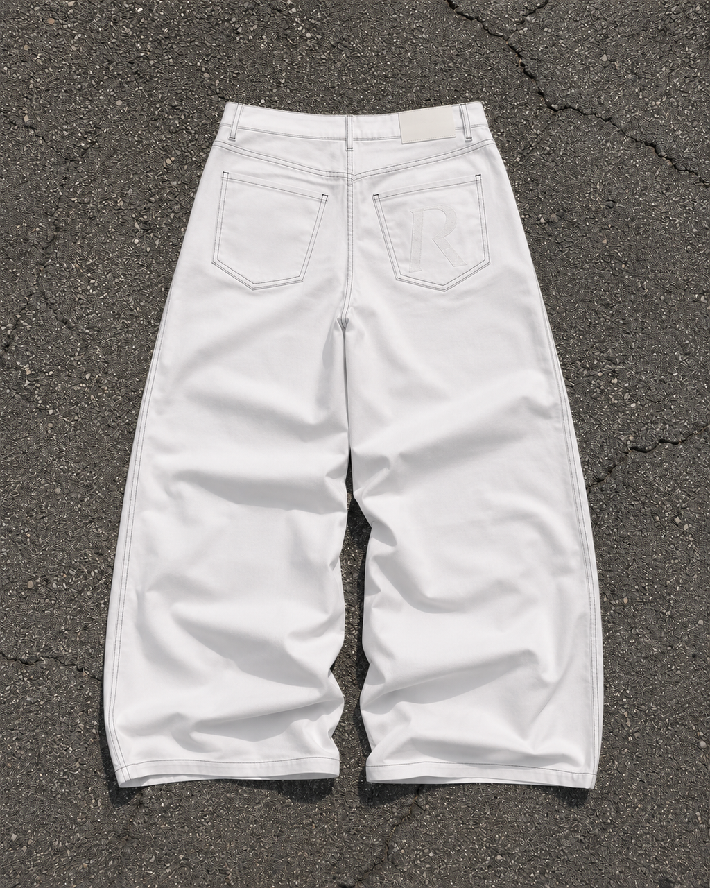 Jeans - Balloon White e Black