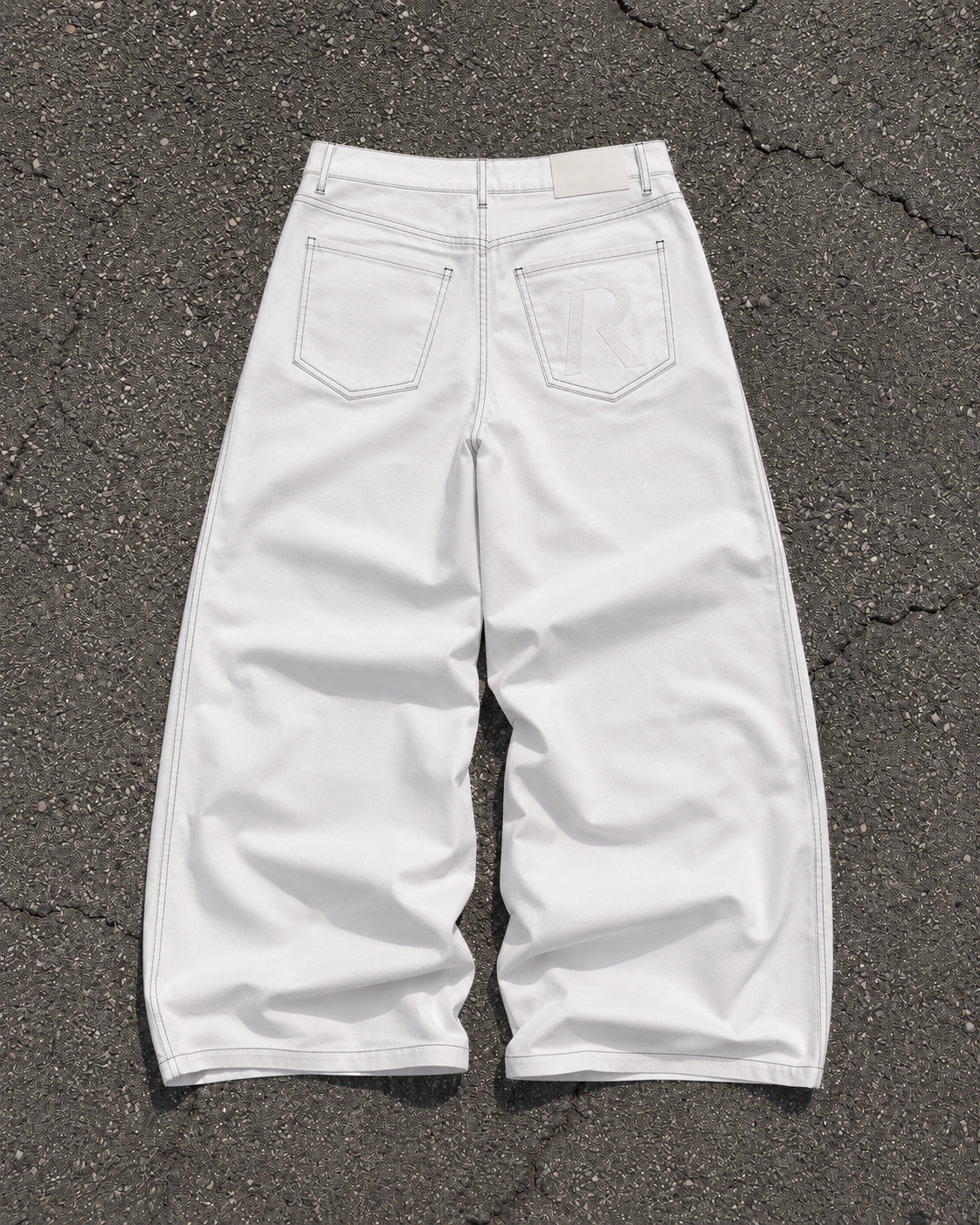 Jeans - Balloon White e Black