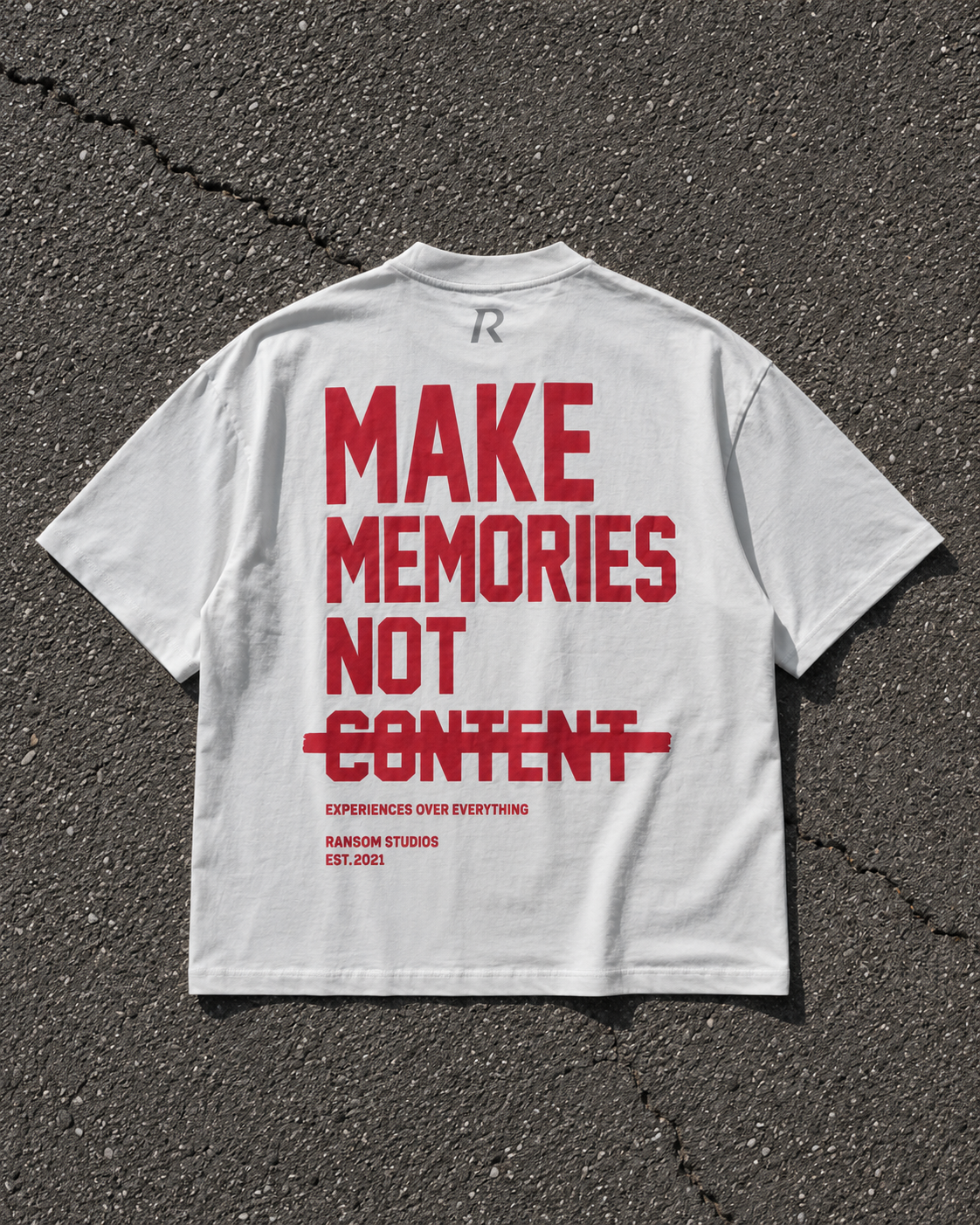 T-shirt - Make Memories White