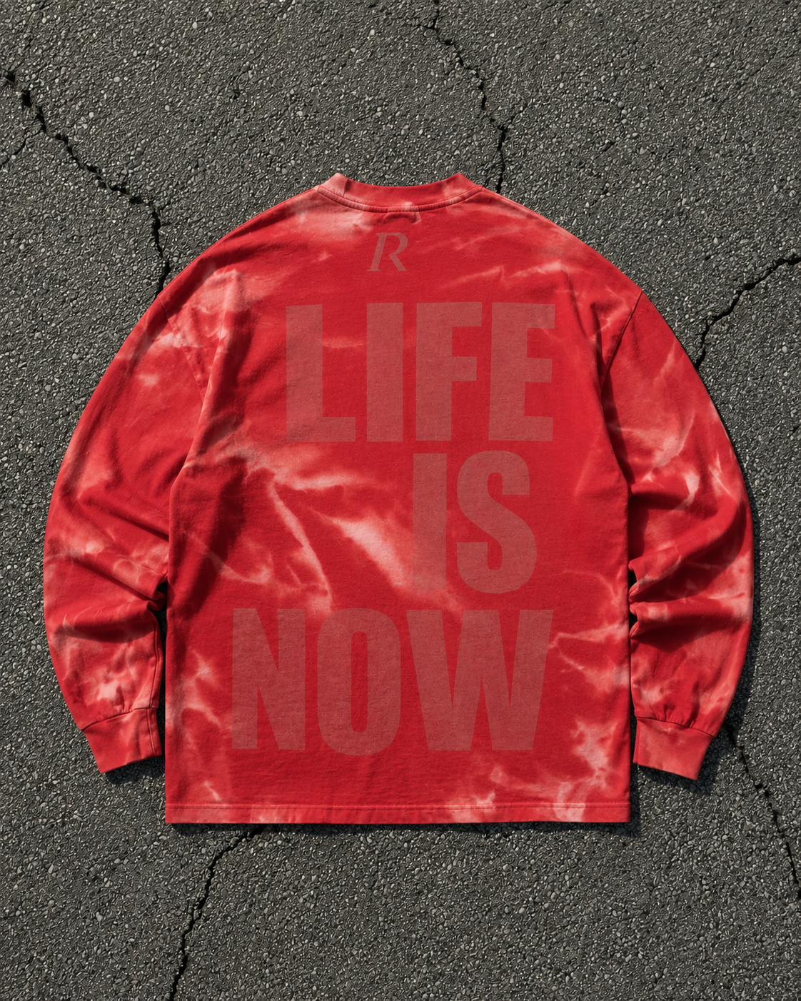 Long Sleeve - Life is Now rossa