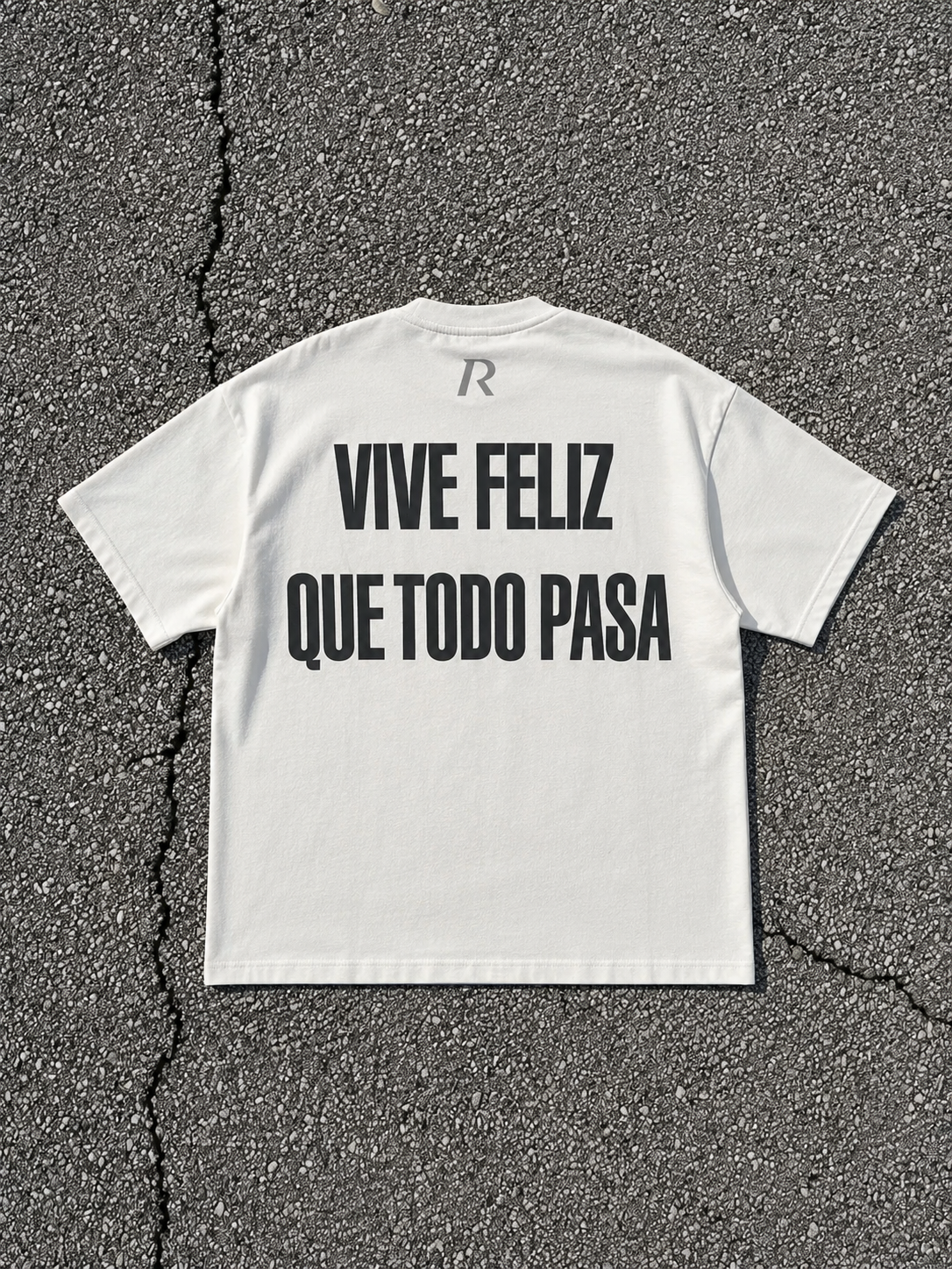 T-shirt - Vive Feliz White