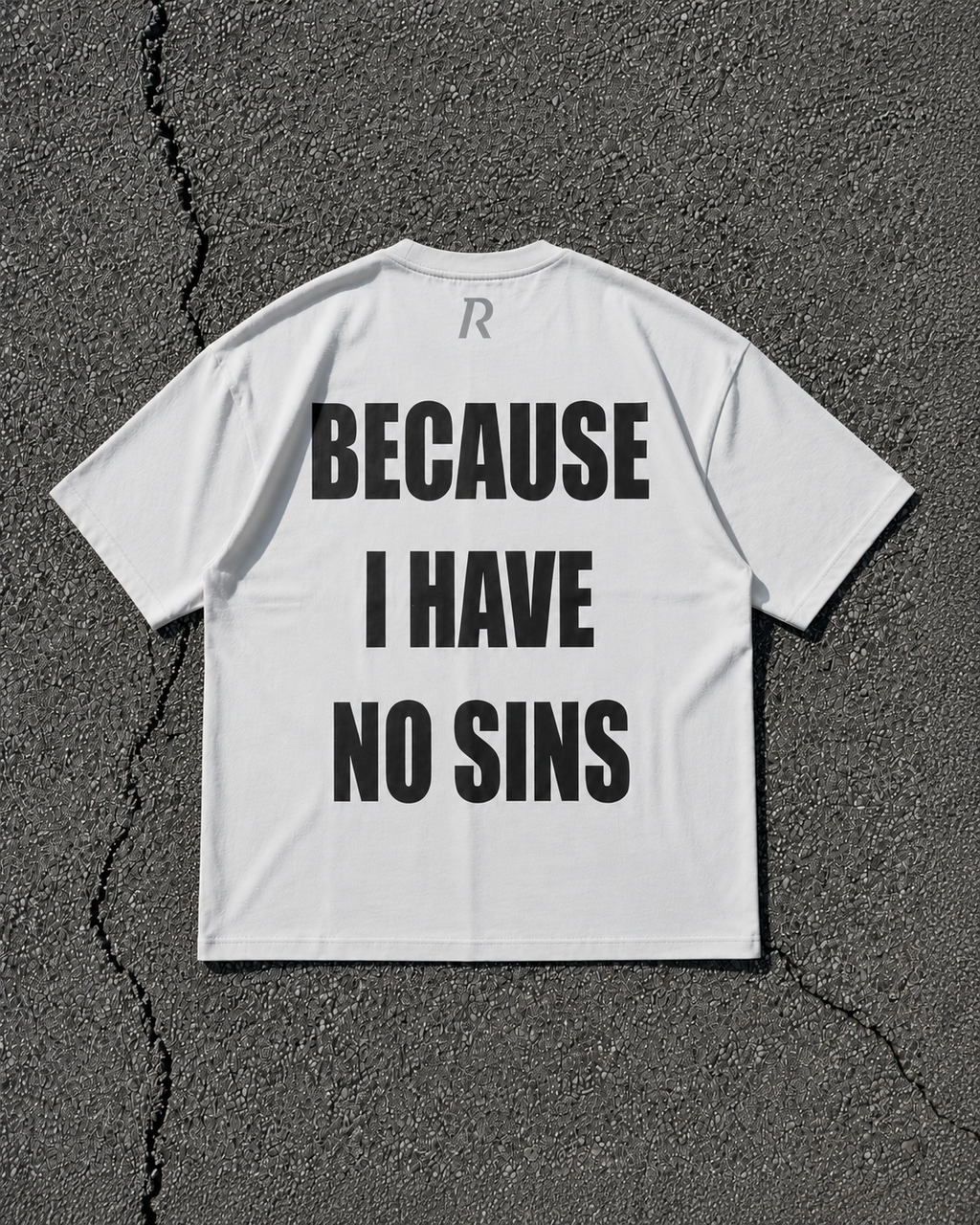 T-shirt - Because I Have No Sins White