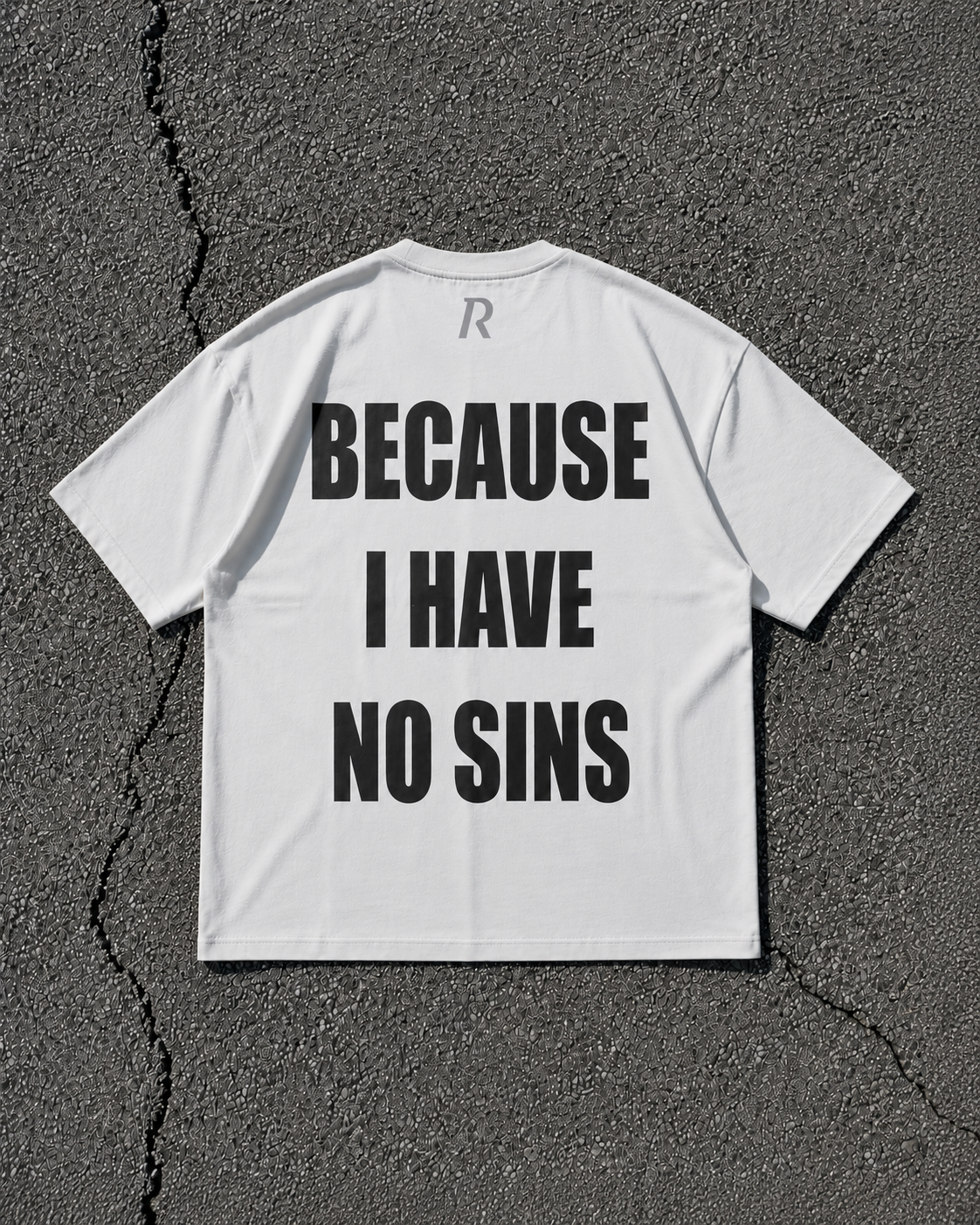 T-shirt - Because I Have No Sins White