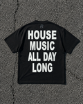 T-shirt - House Music All Day Long Black