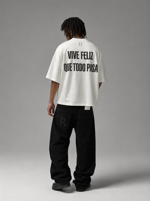 T-shirt - Vive Feliz White