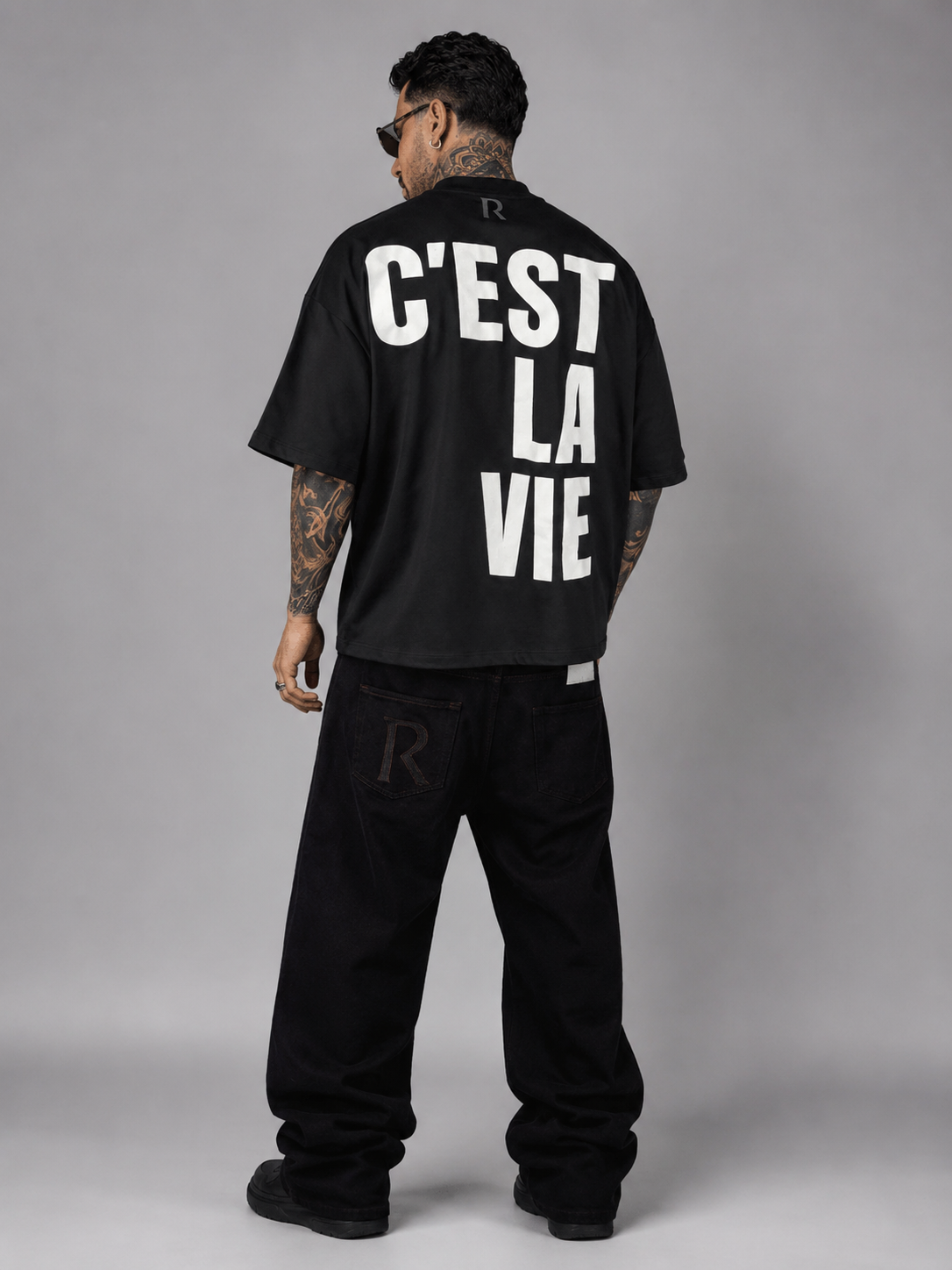 T-shirt - C'est la vie Black