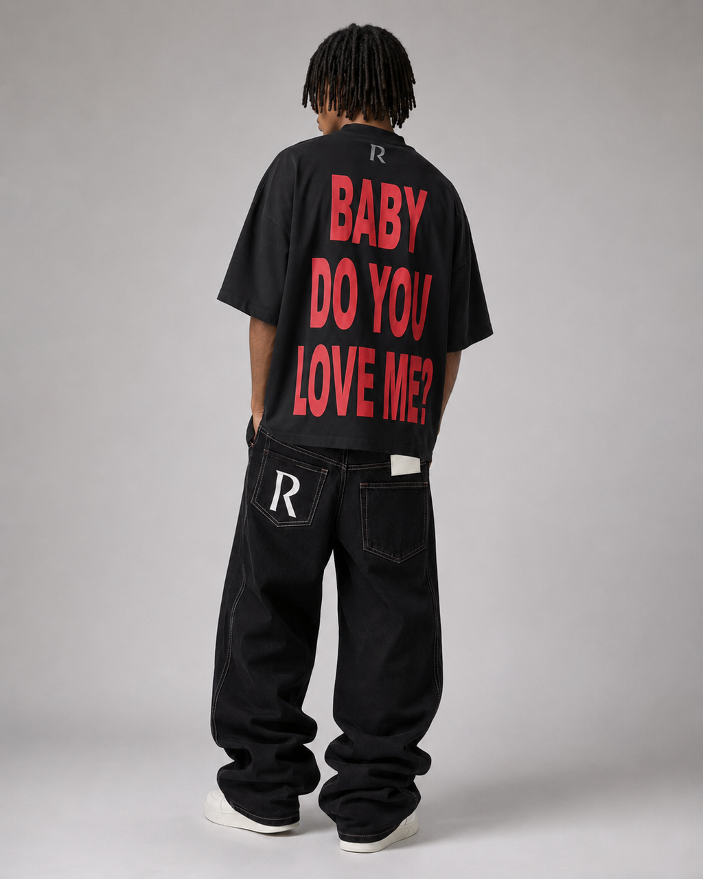 T-shirt - Baby Do You Love Me Black