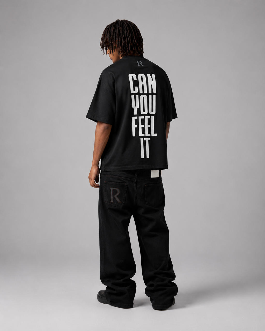 T-shirt - Can you feel it Black