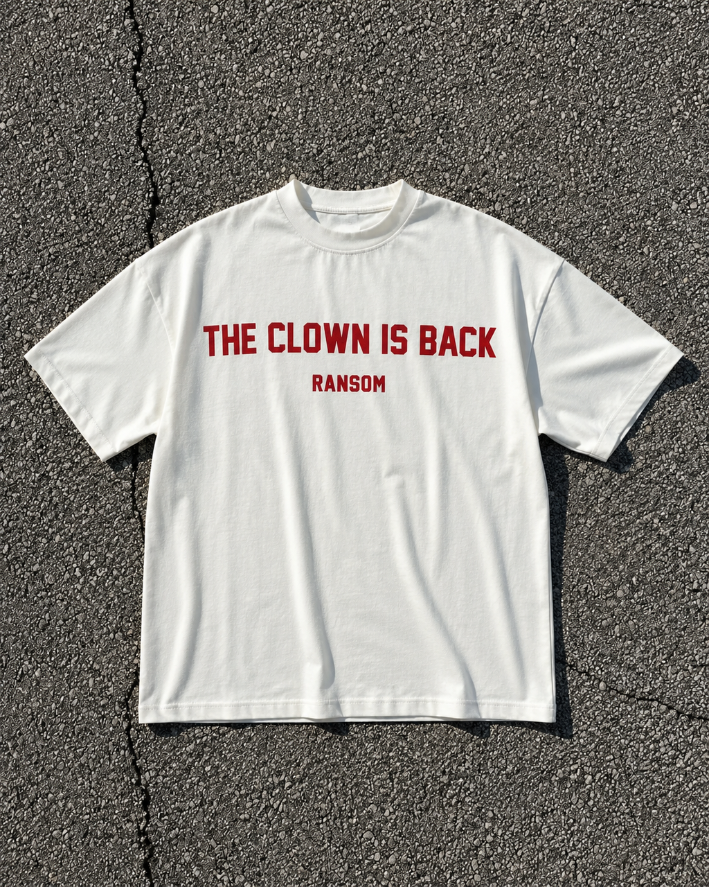 T-shirt - The Clown is Back White