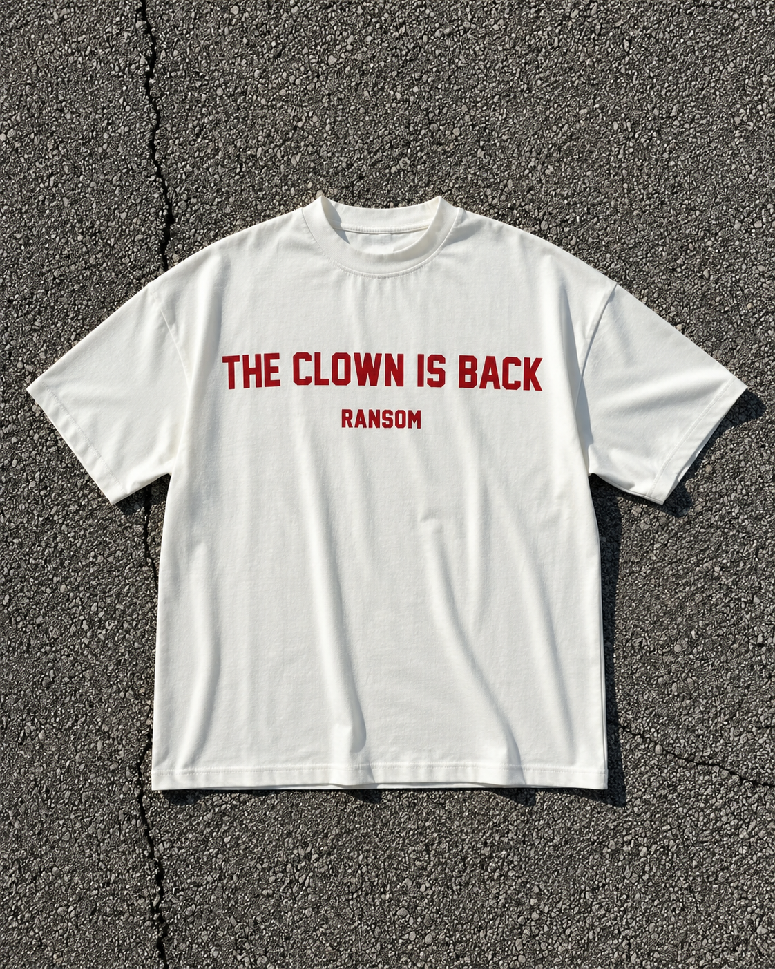 T-shirt - The Clown is Back White