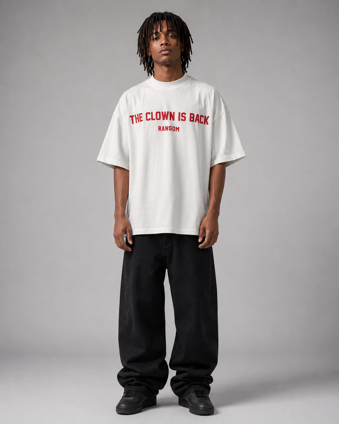 T-shirt - The Clown is Back White