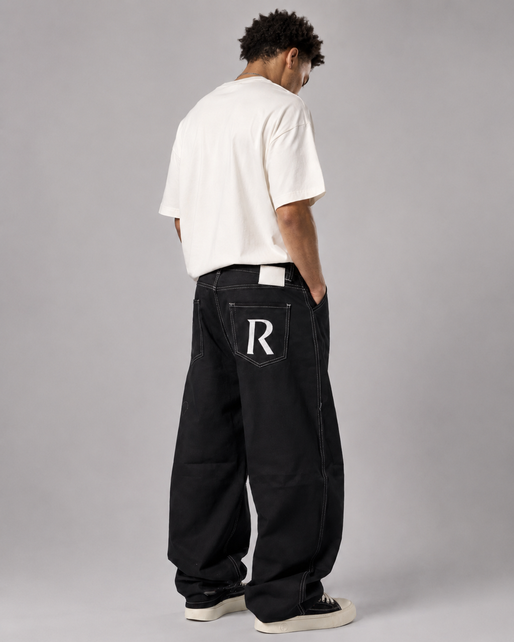 Jeans - Balloon Black e White